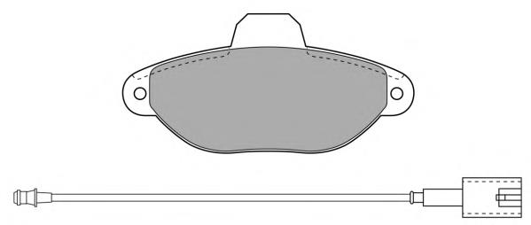 Колодки гальмівні передні, дискові FBP091101 Fremax