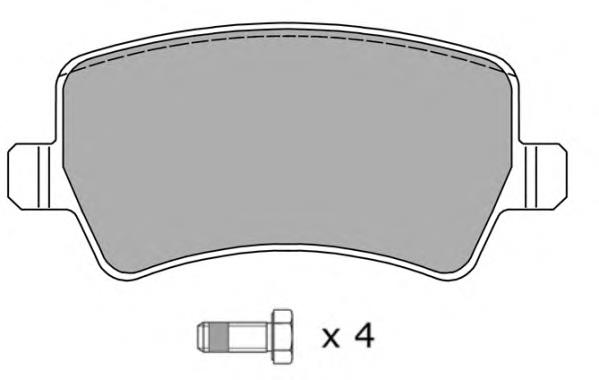 Колодки гальмові задні, дискові FBP1497 Fremax