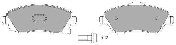 FBP1208 Fremax колодки гальмівні передні, дискові