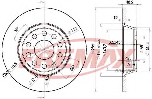 Задні дискові гальма Fremax BD5619 ціна, від 28.18 USD