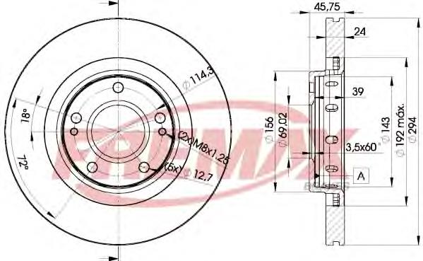Купити BD5924 Fremax Ротор гальмівний