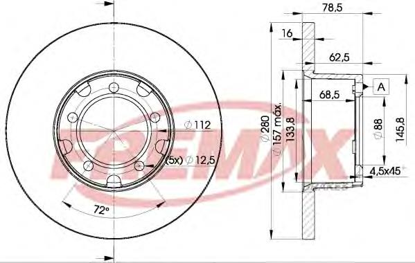 Гальмівні диски передні BD4280 Fremax