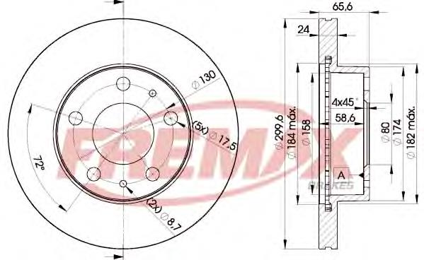 Гальмівні диски передні BD4682 Fremax