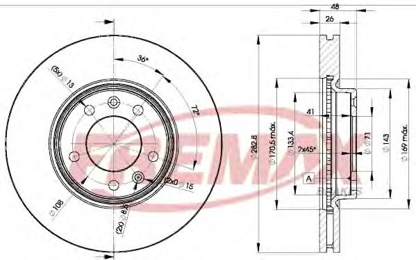 Купити BD4685 Fremax Ротор гальмівний