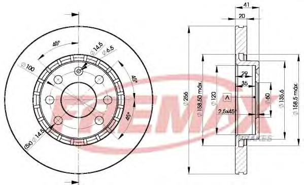 Диск переднього гальма Fremax BD9046 ціна, від 29.01 USD
