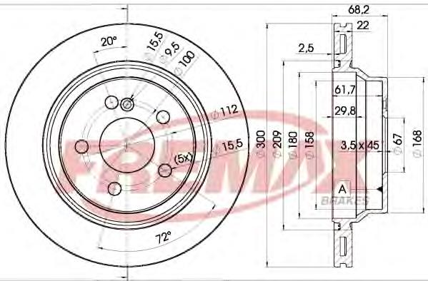 Задні дискові гальма Fremax BD0910 ціна, від 45.38 USD