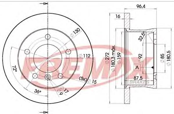Гальмівні диски BD0183 Fremax