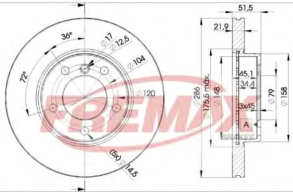 Гальмівні диски передні BD0674 Fremax