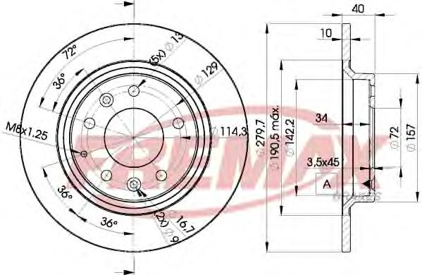 BD3268 Fremax Дискові гальма