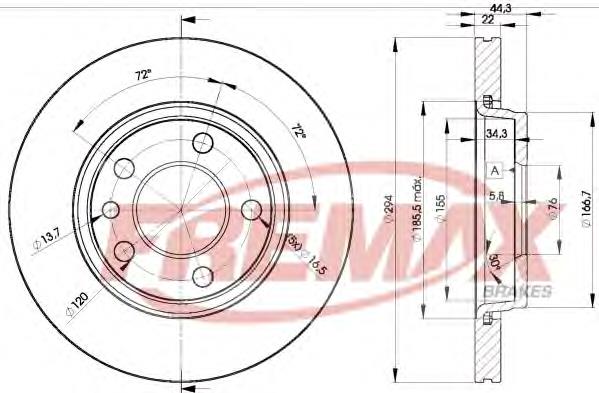 Гальмівні диски BD3021 Fremax