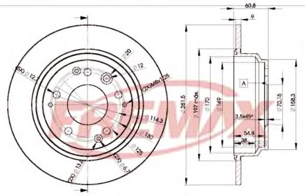 Диск гальмівний задній BD2469 Fremax