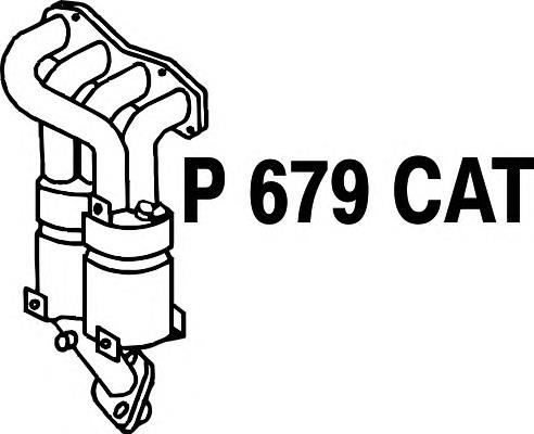 Конвертор-каталізатор (каталітичний нейтралізатор) P679CAT Fenno