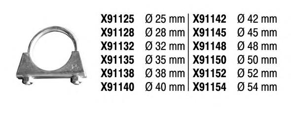 З'єднувальні елементи передні, система випуску X91152 FENNO