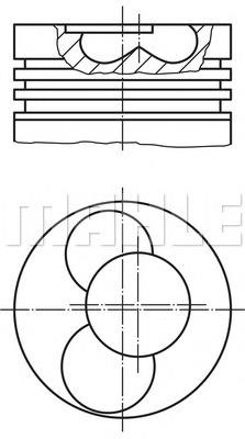 56028480 Perfect Circle поршень в комплекті на 1 циліндр, std