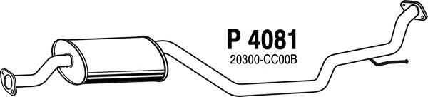 20300CC000 Nissan/Infiniti Середній глушник
