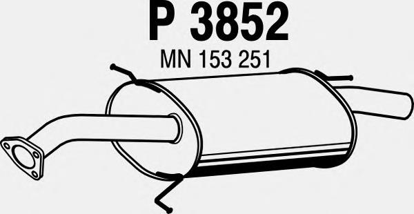 Вихлоп Mitsubishi MN153251 ціна, від 57.01 USD