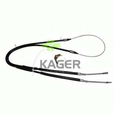 Трос ручного гальма задній, правий/лівий 190312 Kager