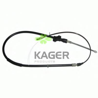Купити 190028 Kager Трос ручного гальма задній, правий/лівий