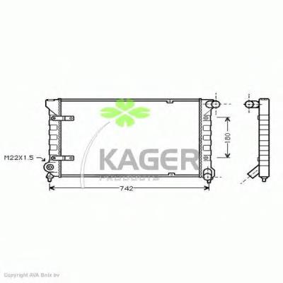Радіатор основний Kager 311177 ціна, від 35.96 USD