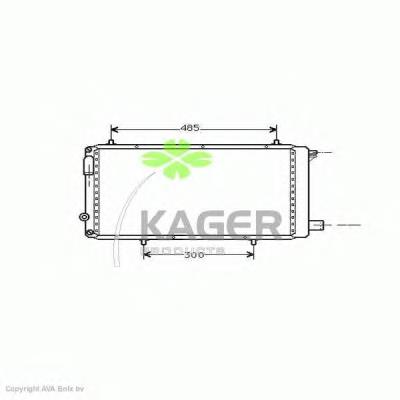 310161 Kager радіатор охолодження двигуна