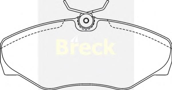 Купити 230990070300 Breck Колодки гальмівні передні, дискові