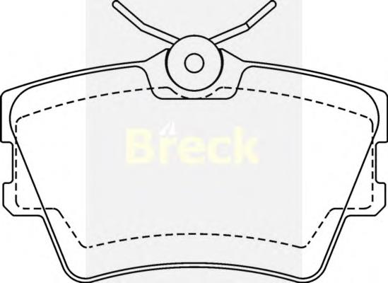 Задні гальмівні колодки 218820070400 Breck