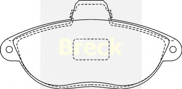 Передні тормозні колодки 230420070110 Breck