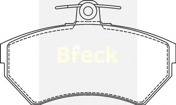 219450070100 Breck Передні гальмівні колодки