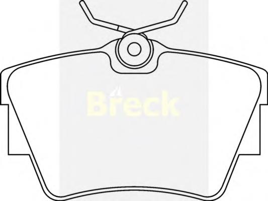 Задні гальмівні колодки Breck 239800070300 ціна, від 14.93 USD
