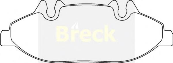 240070070300 Breck Передні гальмівні колодки