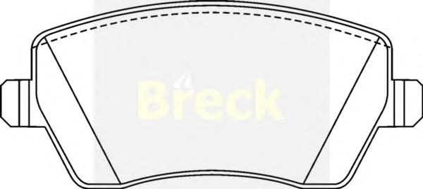 Гальмівні колодки Breck 239730070200 ціна, від 16.61 USD