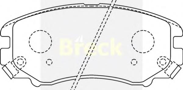 Передні тормозні колодки 238910070110 Breck