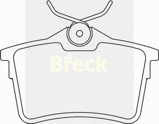 Задні гальмівні колодки 247650070400 Breck