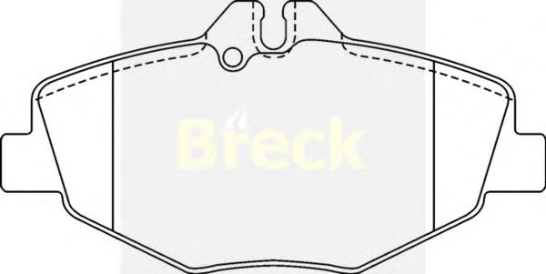 Купити 237430070110 Breck Колодки гальмівні передні, дискові
