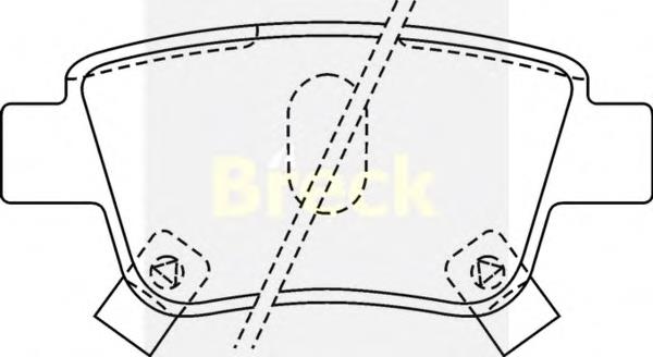 Купити 236200070210 Breck Задні колодки
