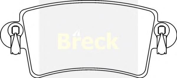 236690070310 Breck Колодки гальмівні задні, дискові