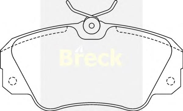 Купити 213680070100 Breck Колодки гальмівні передні, дискові
