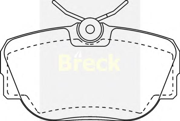 211730070100 Breck Передні гальмівні колодки