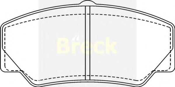 Тормозні колодки Breck 211410070100