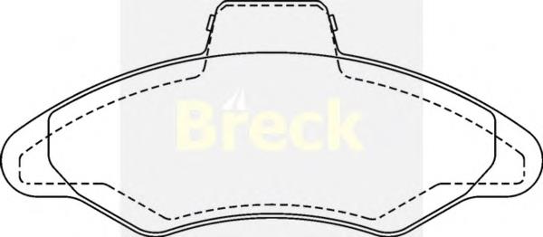211710070200 Breck Передні гальмівні колодки