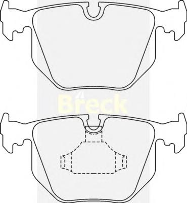 Задні гальмівні колодки 212820070200 Breck