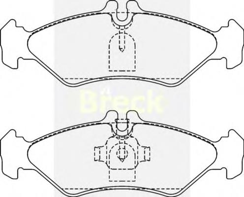 Задні гальмівні колодки Breck 216210070510 ціна, від 16.27 USD