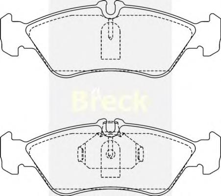 Купити 215920070510 Breck Задні колодки