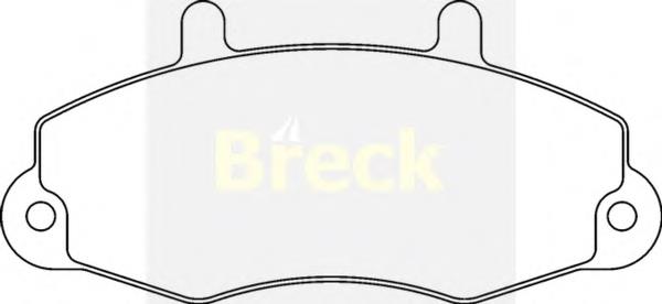 214700070100 Breck Передні гальмівні колодки