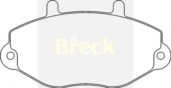 Гальмівні колодки Breck 214690070100 ціна, від 17.15 USD