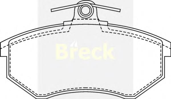 Купити 206690070100 Breck Колодки гальмівні передні, дискові
