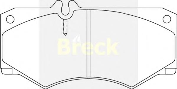 207840070310 Breck Передні гальмівні колодки