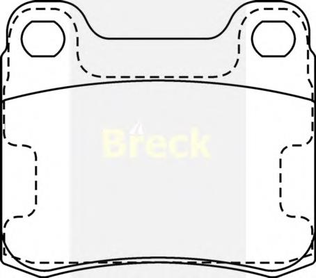 Купити 206870070400 Breck Задні колодки