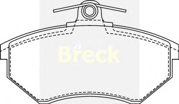 201680070100 Breck Передні гальмівні колодки