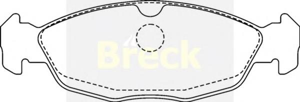 Купити 205470070200 Breck Колодки гальмівні передні, дискові